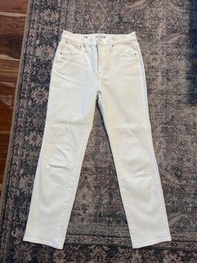 J. Crew Off-White Straight-Leg Jeans